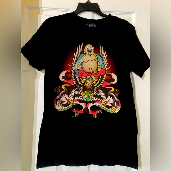 Ed Hardy Other - Vintage Ed Hardy Mediums Men’s Graphic Tee Budda Authentic